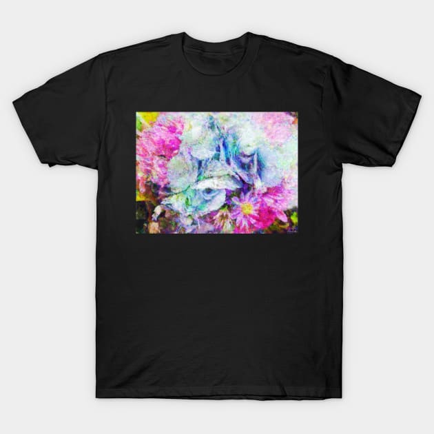 Hydrangea Bouquet Impressionist Painting T-Shirt by BonBonBunny